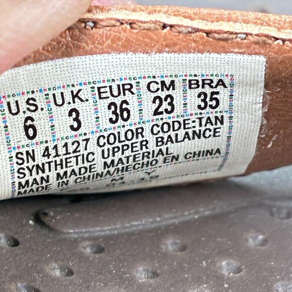 Skechers Reggae Always Tan Slingback Adjustable Strap Sandals 41127 Women's Sz 6 - Picture 8 of 9